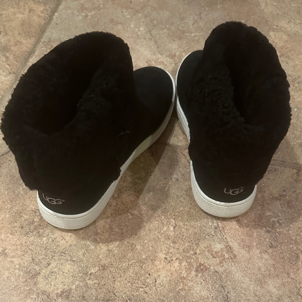 UGG Black Shearling Ankle Boots